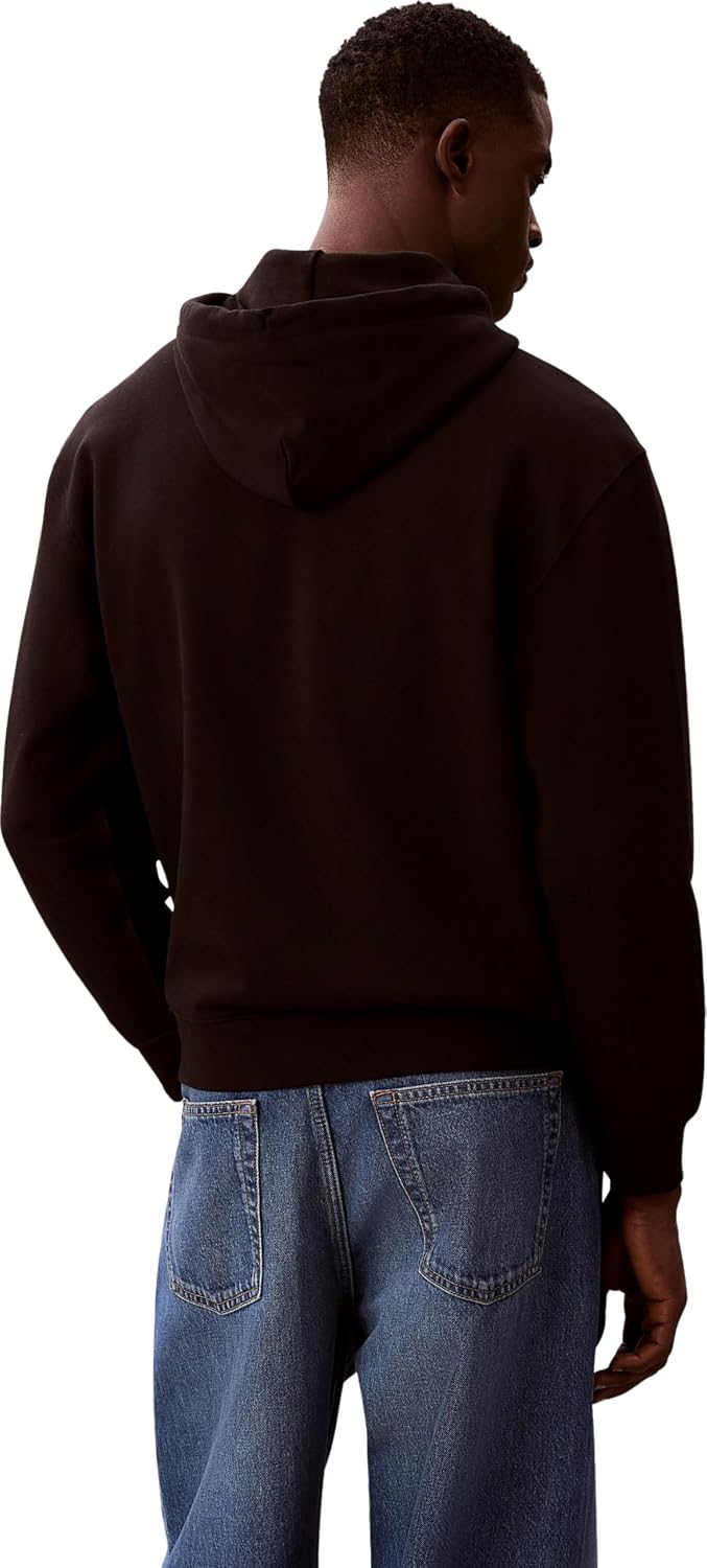 Detalle de Calvin Klein Men's 400gsm Terry Badge Hoodie