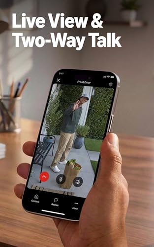 Detalle de Ring Wired Doorbell 2K (newest model) with Retinal 2K, 6x Enhanced Zoom, and Two-Way Talk