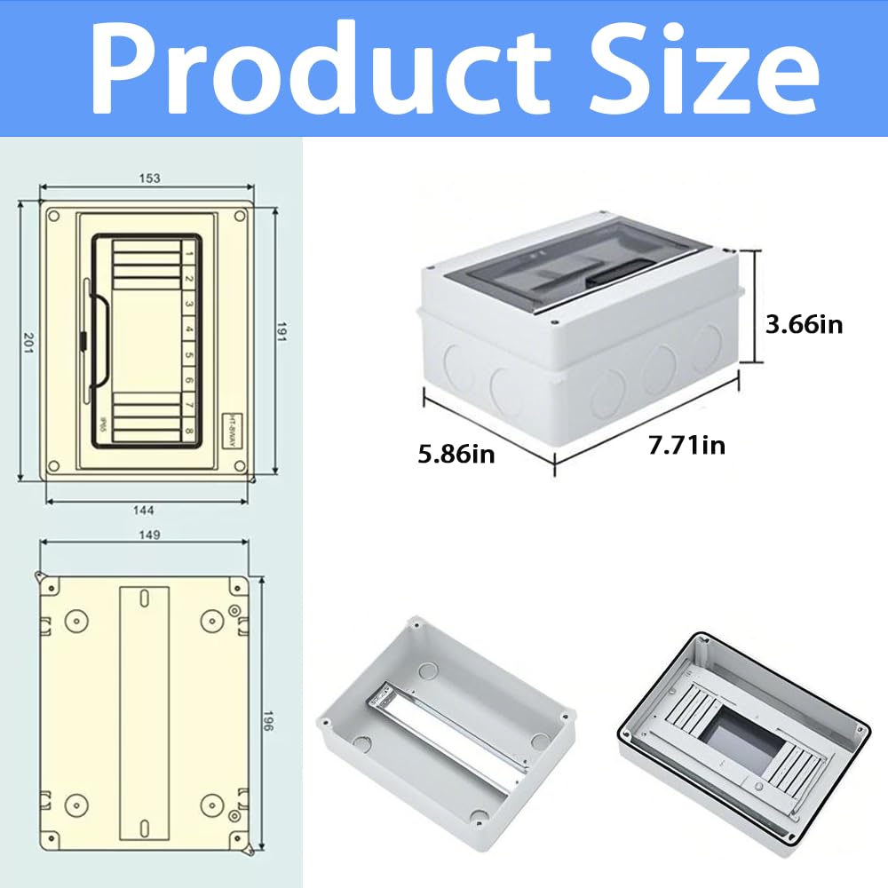Thumbnail 1 de XINTAIHELE Circuit Breaker Distribution Box, 8-way