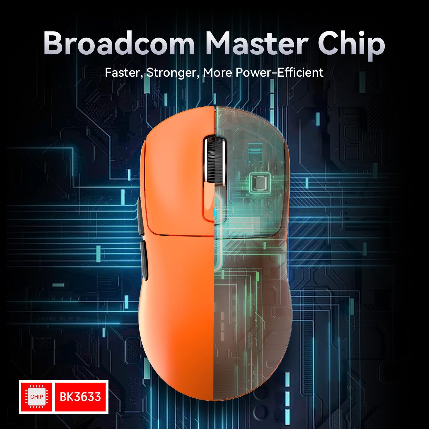 Thumbnail 6 de Attack Shark X3 49g Superlight Mouse – Wireless/Tri-Mode with PAW3395 Sensor (Orange)