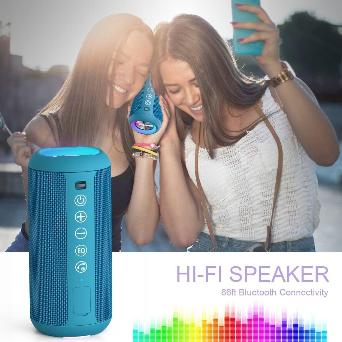 Thumbnail 2 de Ortizan Bluetooth Speaker: 24W, IPX7 waterproof, 30h playback, RGB light