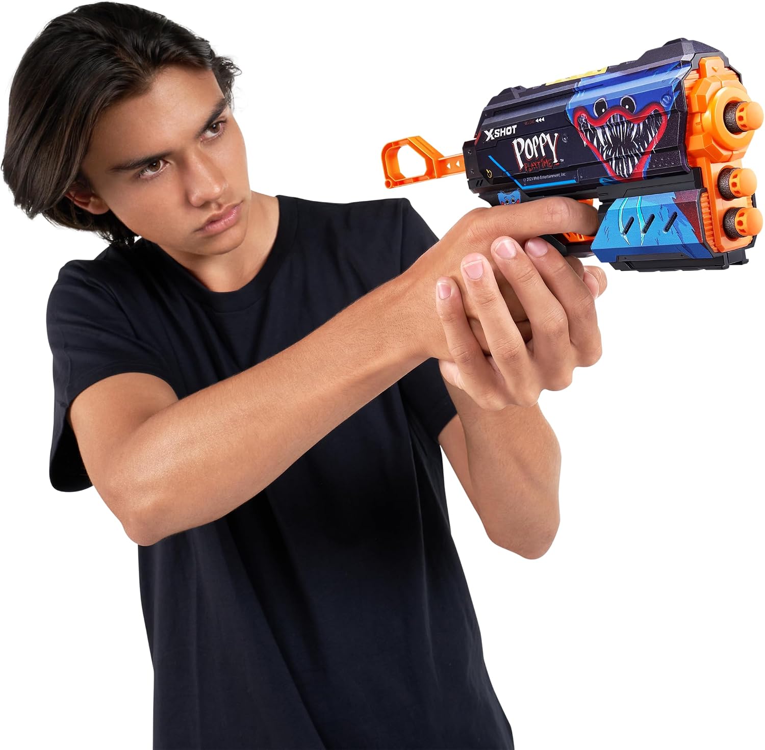 Thumbnail 6 de X-Shot Skins Flux 36702 – zestaw 2 blasterów Poppy Playtime, 16 rzutek