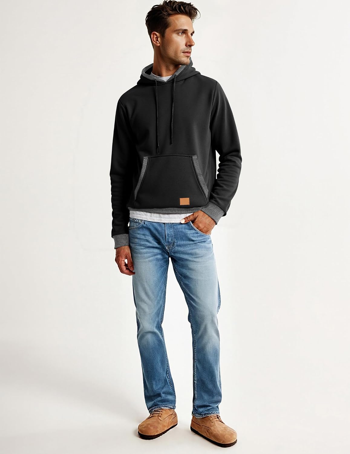 Detalle 2 de JMIERR Herren Kapuzenpullover Hoodie Langarm