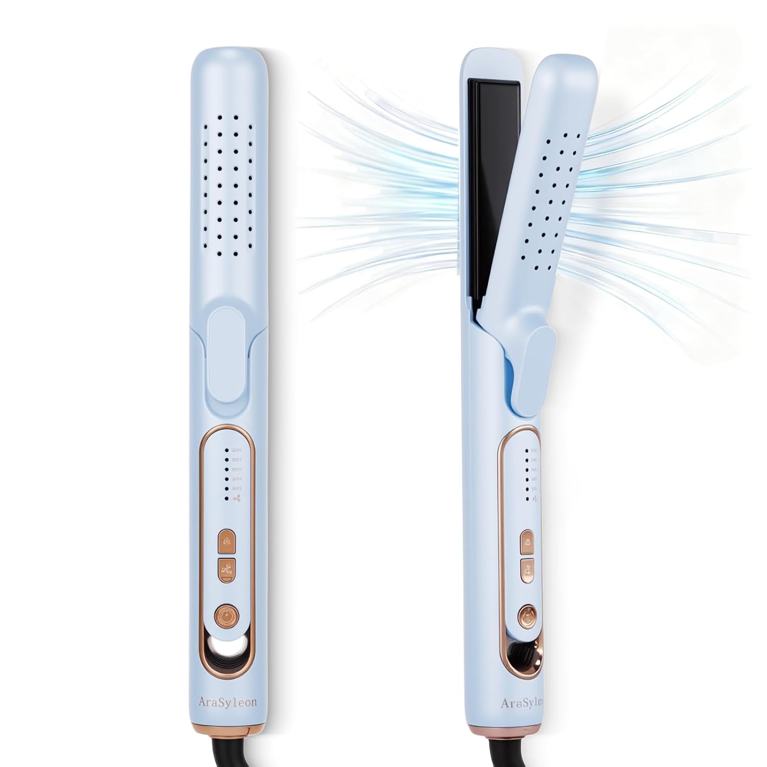 Detalle de AraSyleon 2-in-1 Haarglätter und Lockenstab 140–220°C