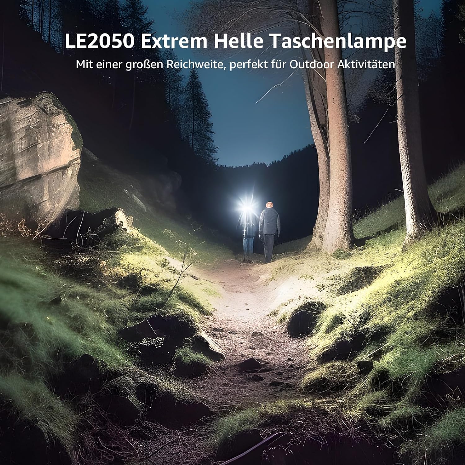 Detalle 2 de Lepro LE2050 Taschenlampe 300 Lumen 🔦