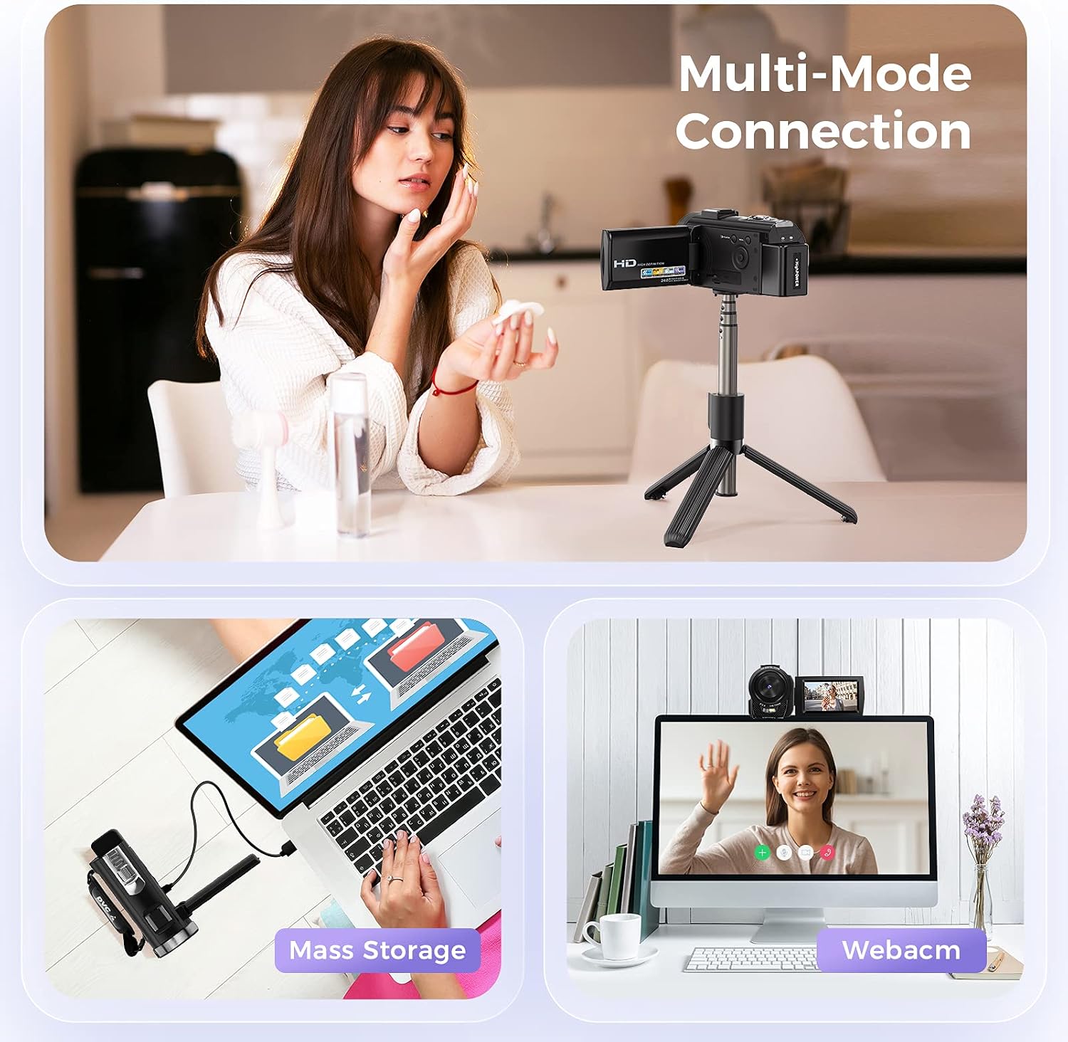 Thumbnail 4 de Sunscien Video Camera Camcorder 1080P vlogging camera
