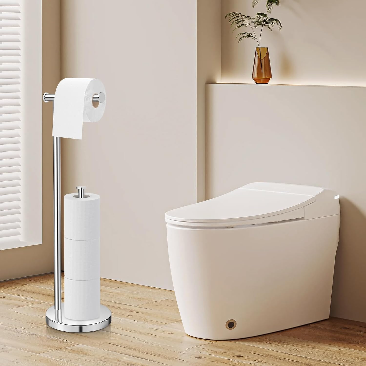 Thumbnail 6 de Porte Papier Toilette sur Pied Antirouille