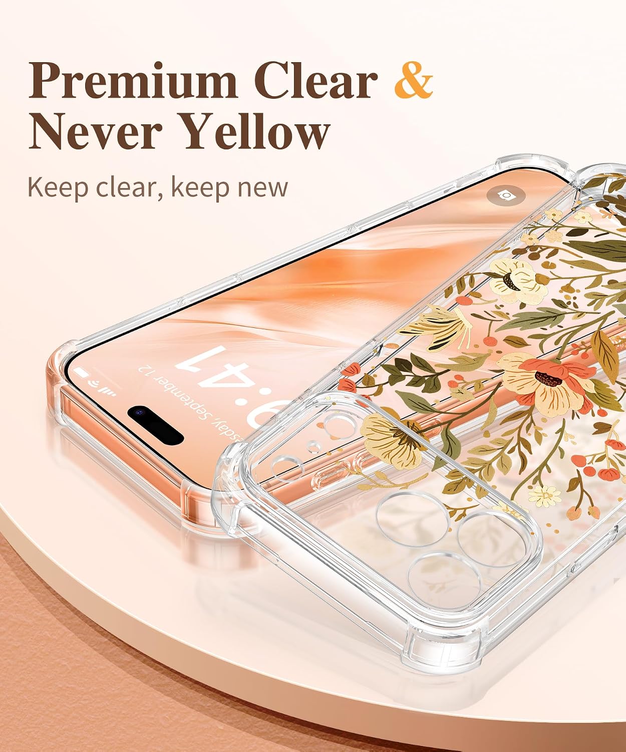 Detalle de GVIEWIN iPhone 17 Pro Max case 6.9" with screen protector