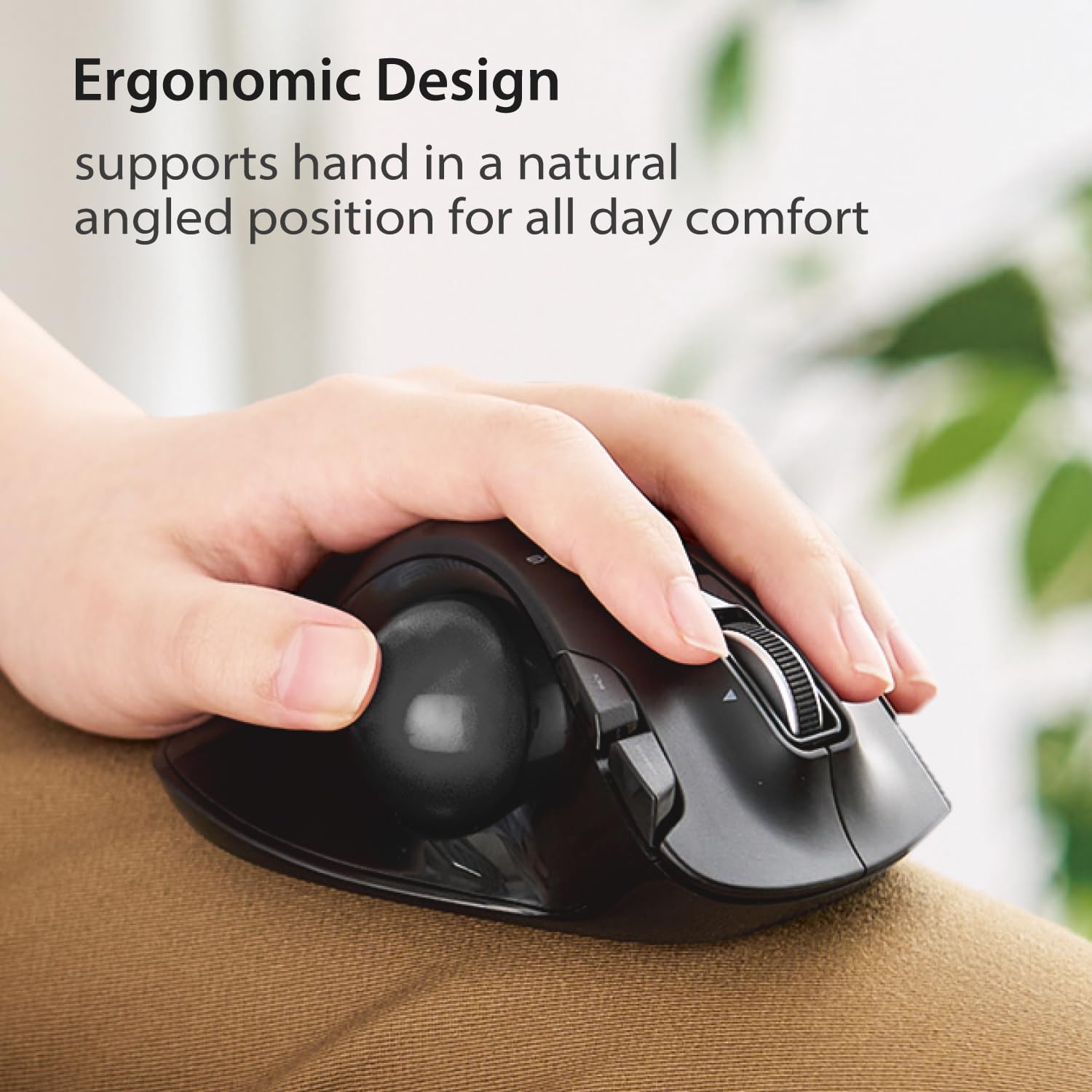 Detalle de ELECOM left-handed trackball mouse M-XT4DRBK