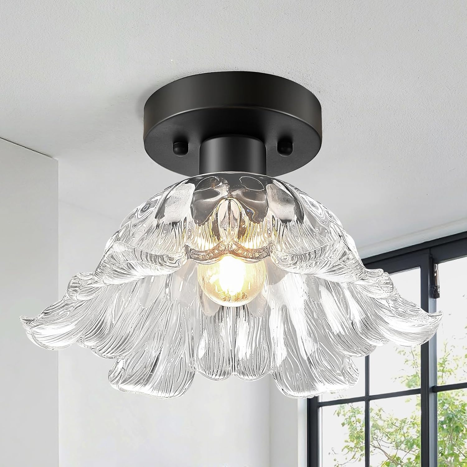 Detalle de Semi-Flush Ceiling Light, 11.02-Inch