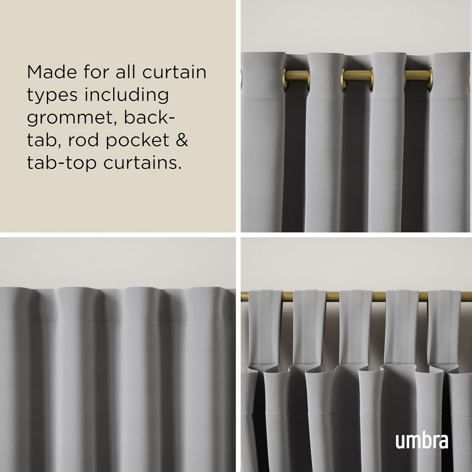 Detalle 2 de Umbra Curtain Rod, 36 to 66 Inches
