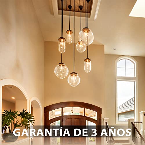 Detalle de LVWIT Bombillas LED E27 de Filamento A60 (Gordo) – 40W equivalentes, 2700K, pack 6