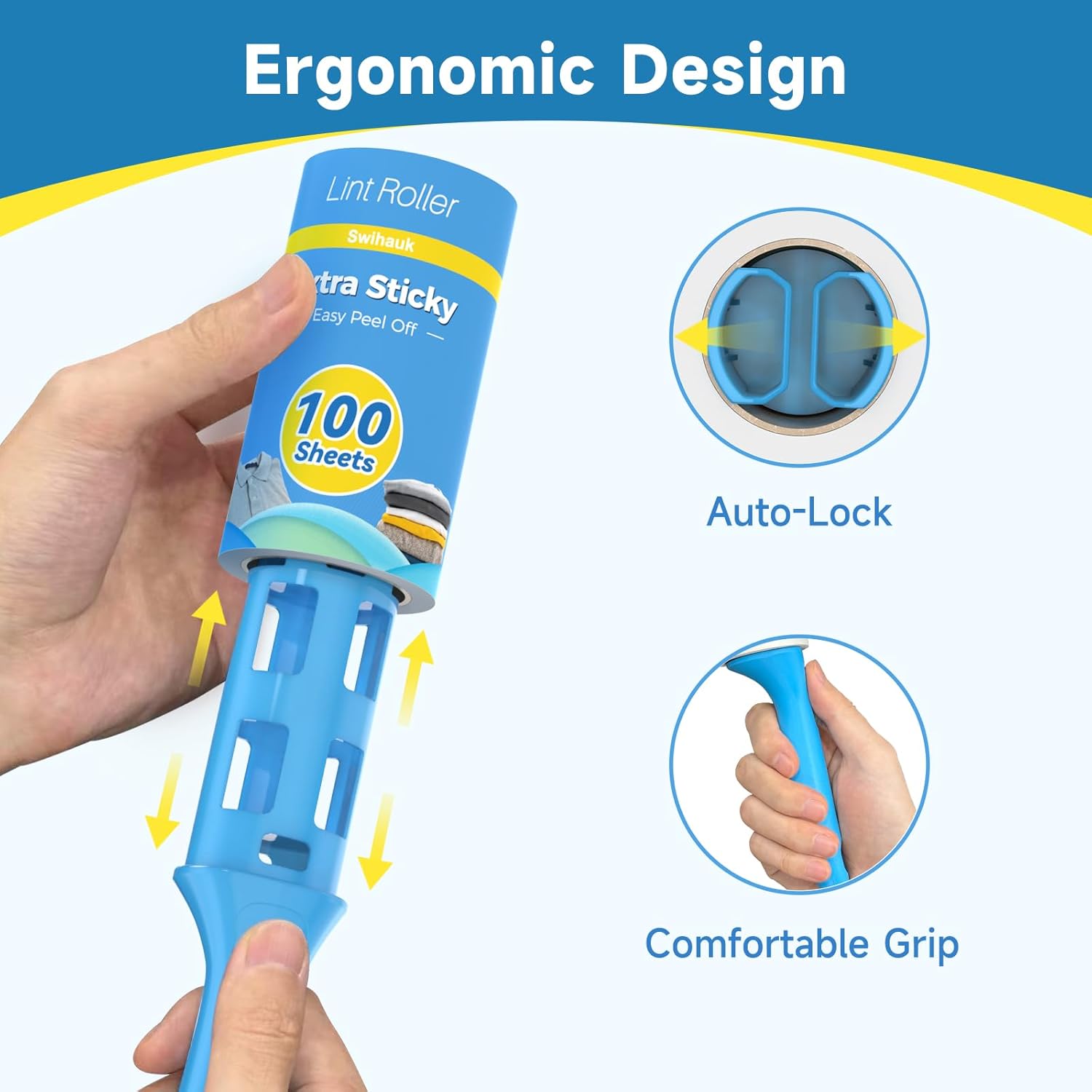 Thumbnail 6 de Swihauk 600-Sheet Extra Sticky Lint Roller