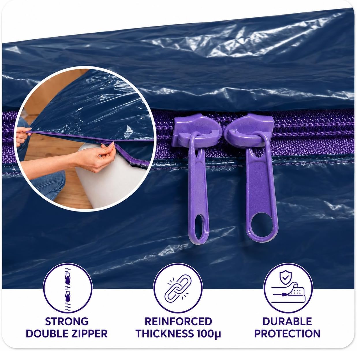 Thumbnail 3 de Dreamzie Super King Mattress Cover for Moving – Pack of 2
