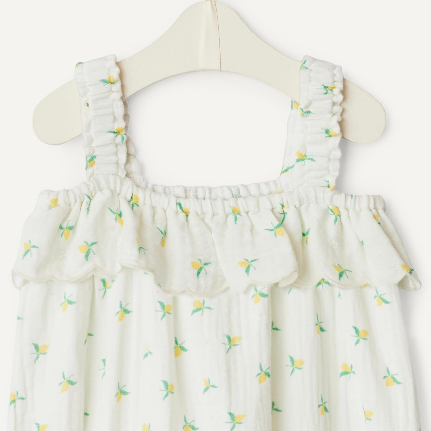 Detalle 2 de Amazon Essentials x Sofia Grainge Baby – Mädchen Ärmelloser Strampler aus Baumwollgaze