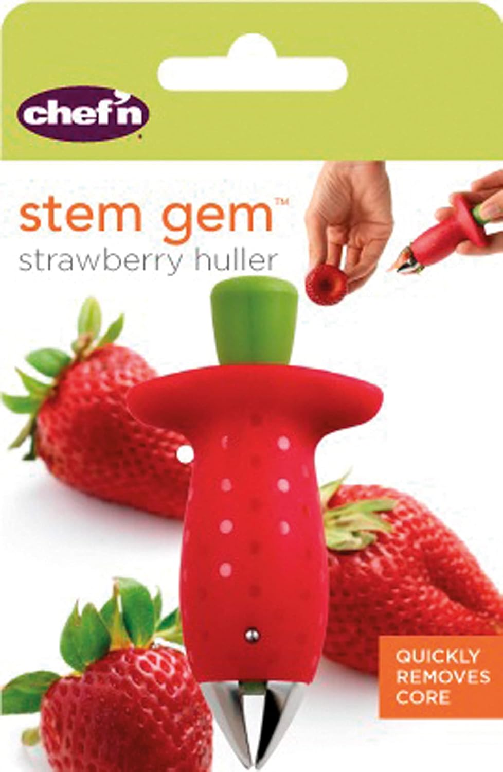 Thumbnail 6 de Chef'n StemGem Erdbeerentstrunker 8,5 cm 🍓