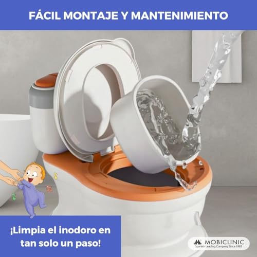 Thumbnail 5 de Mobiclinic® kids Toikid: Orinal bebé con tapa, sonido de descarga y compartimento para papel (1-3 años)