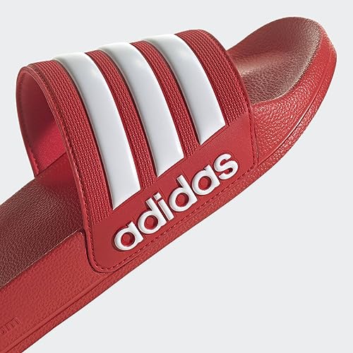 Thumbnail 7 de adidas Adilette Comfort Slides: Zuecos Unisex para adulto en Vivid Red Cloud White, talla 40.5 EU