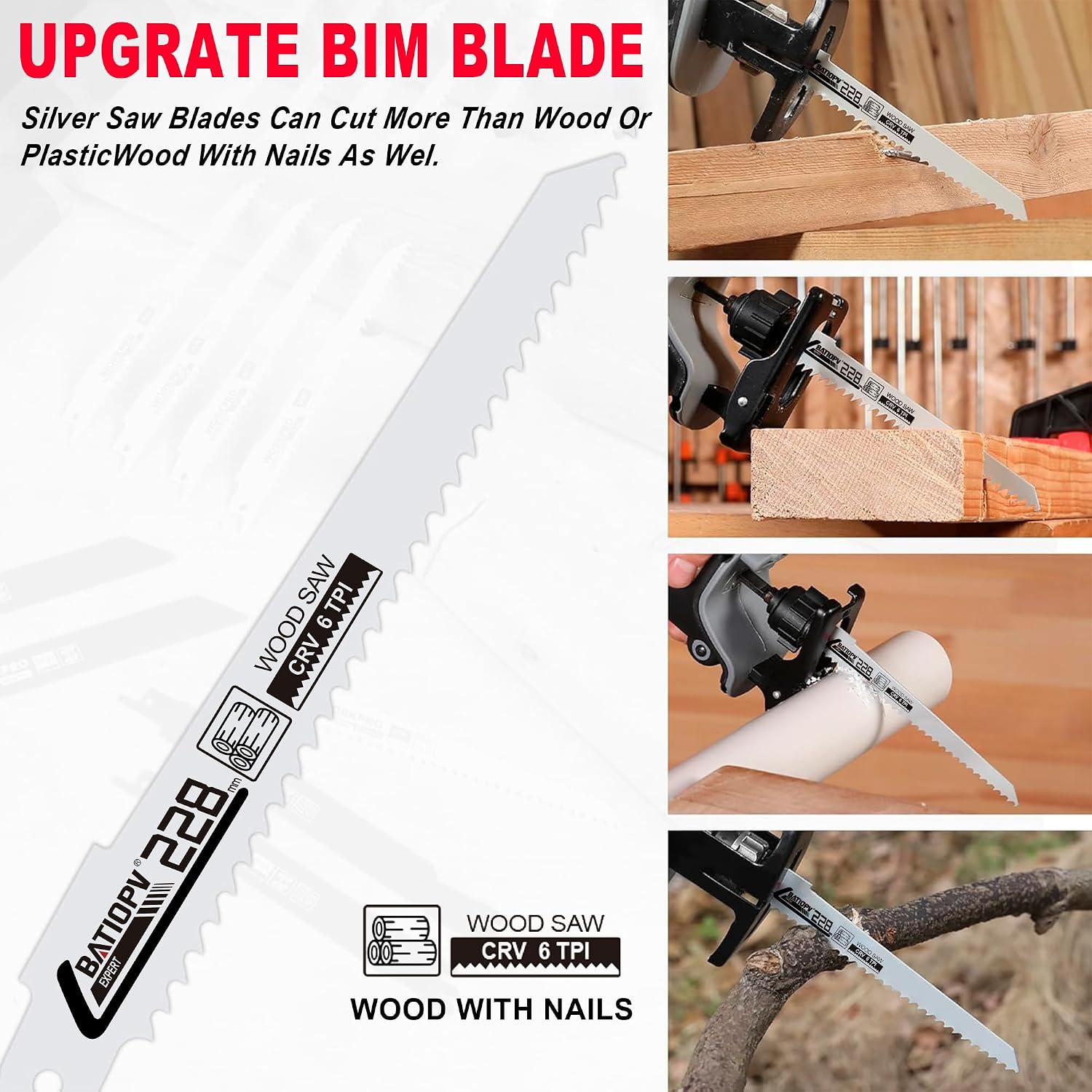 Thumbnail 3 de BATIOPV Reciprocating Saw Blades, 32-piece