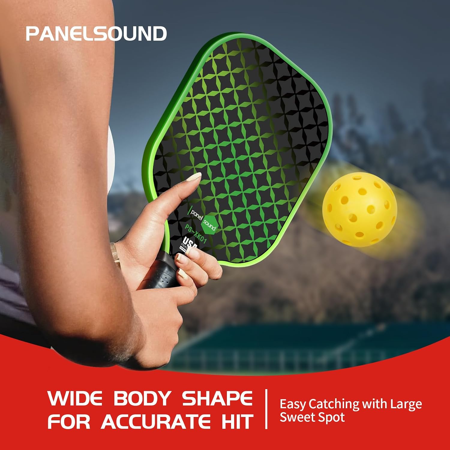 Thumbnail 3 de Panel Sound Fiberglass Pickleball Paddle Set of 4, USAPA Approved