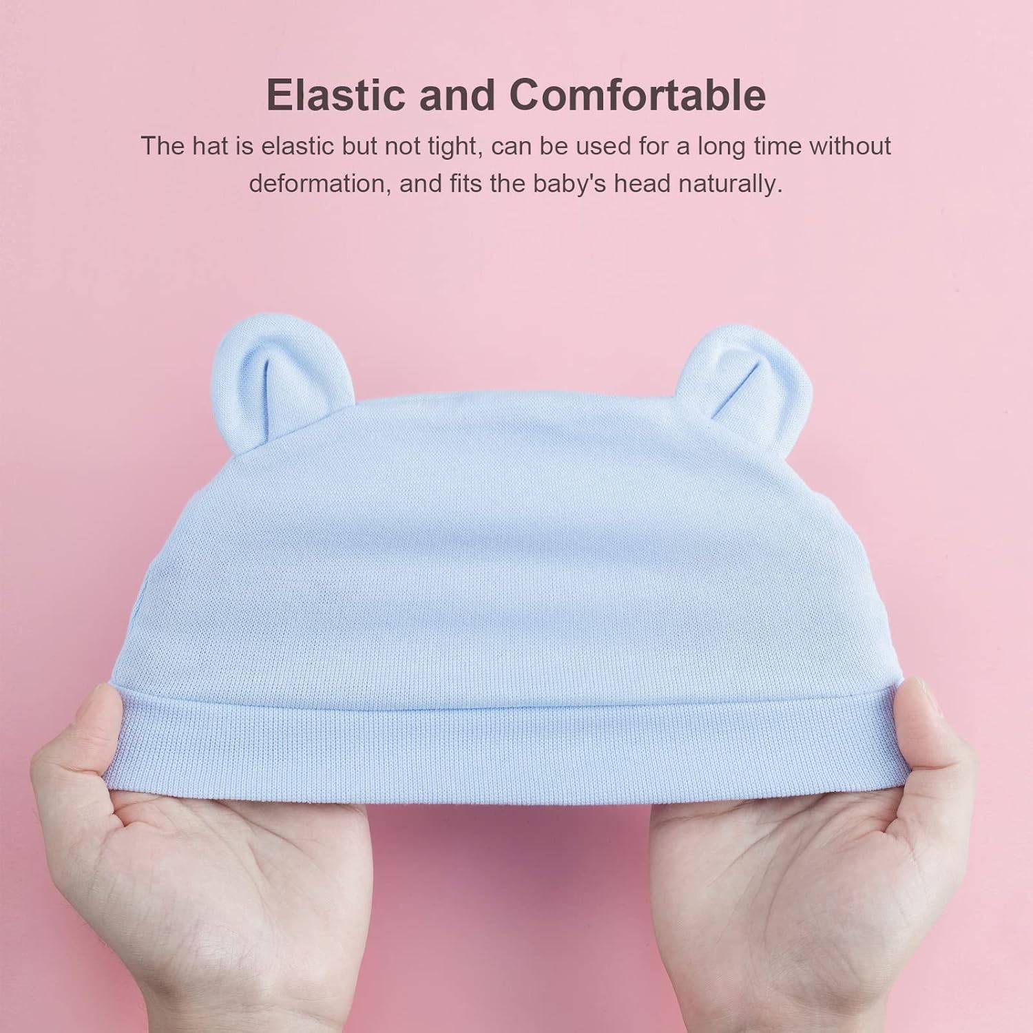 Thumbnail 3 de DRESHOW Baby Beanie: Soft Knit Hat with Bear Ears for Newborns and Toddlers