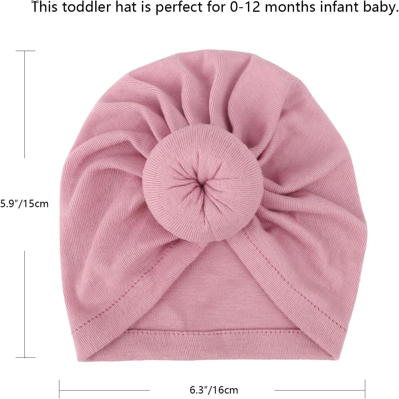 Thumbnail 6 de DRESHOW 5 Pieces Baby Turban Hats Turban Knot