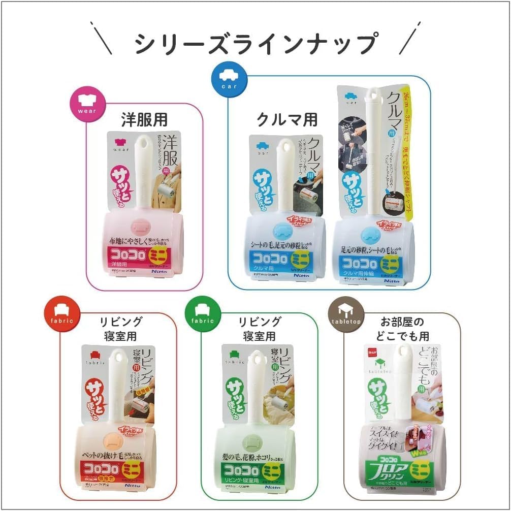 Thumbnail 6 de ニトムズ コロコロ ミニ CC8979 洋服用スペアテープ 80mm幅・90周×6巻