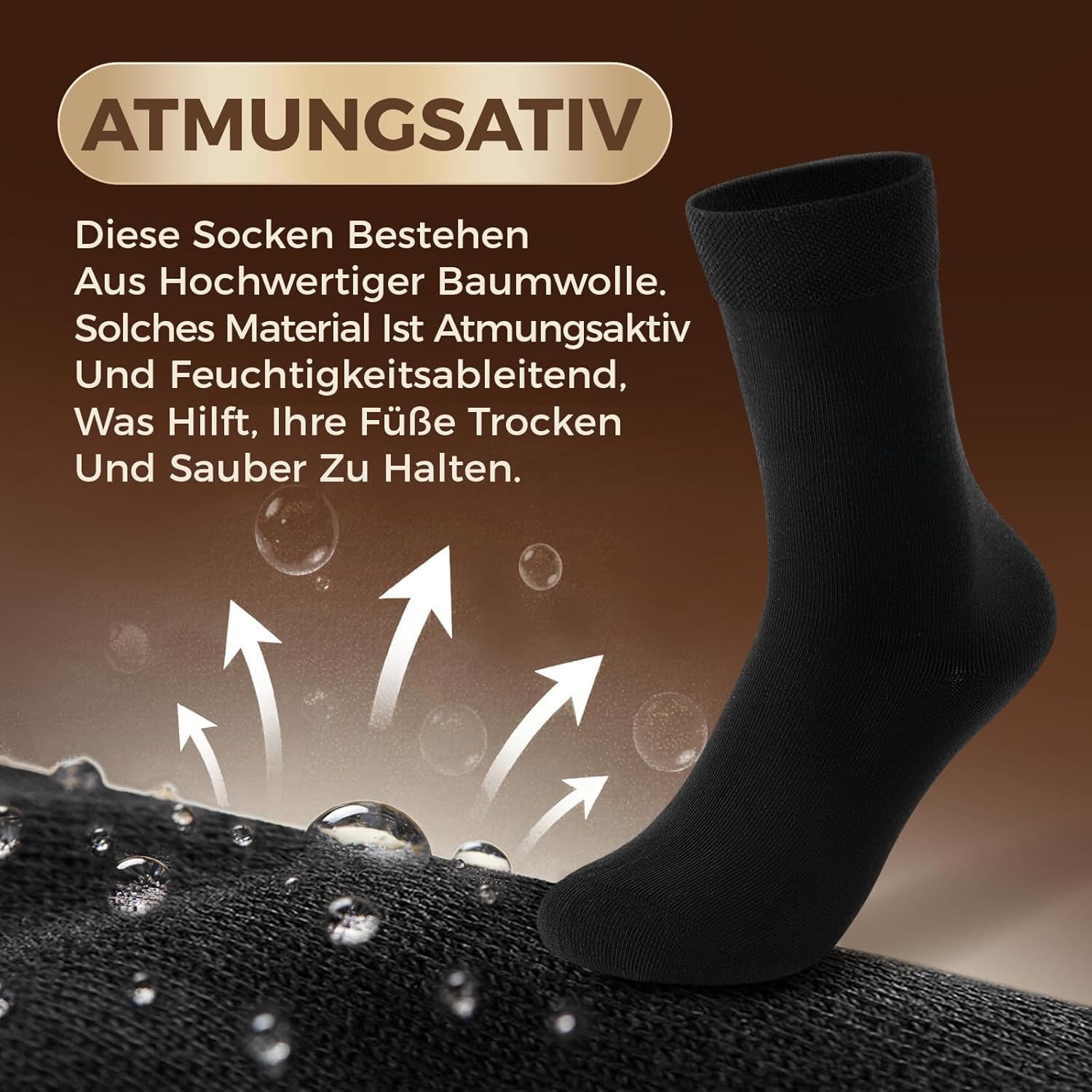 Thumbnail 3 de fitfets 12 Paar Socken – Herren & Damen, Baumwolle, atmungsaktiv, Business & Sportsocken in Schwarz/Weiß/Grau