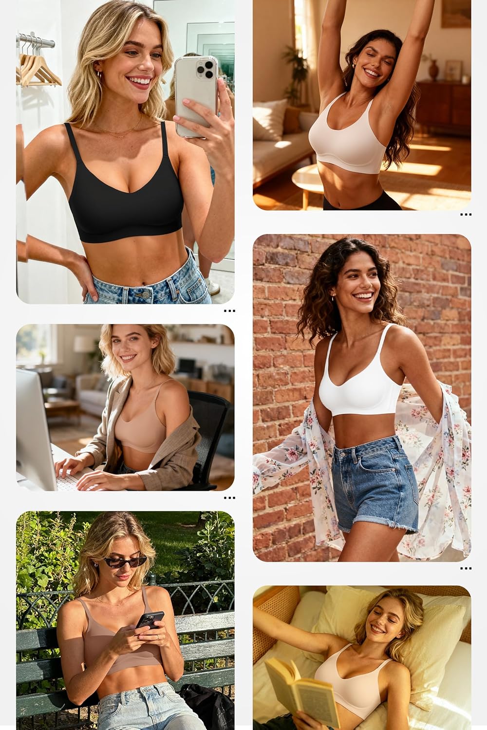 Thumbnail 5 de LetsJoli Jelly Bras Wireless T-Shirt Bra A-DD