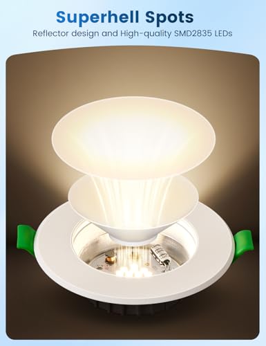 Thumbnail 3 de 6 Pack Downlight LED empotrable QOJUX 5W 4000K IP44, 800 lúmenes, 230V, no regulable