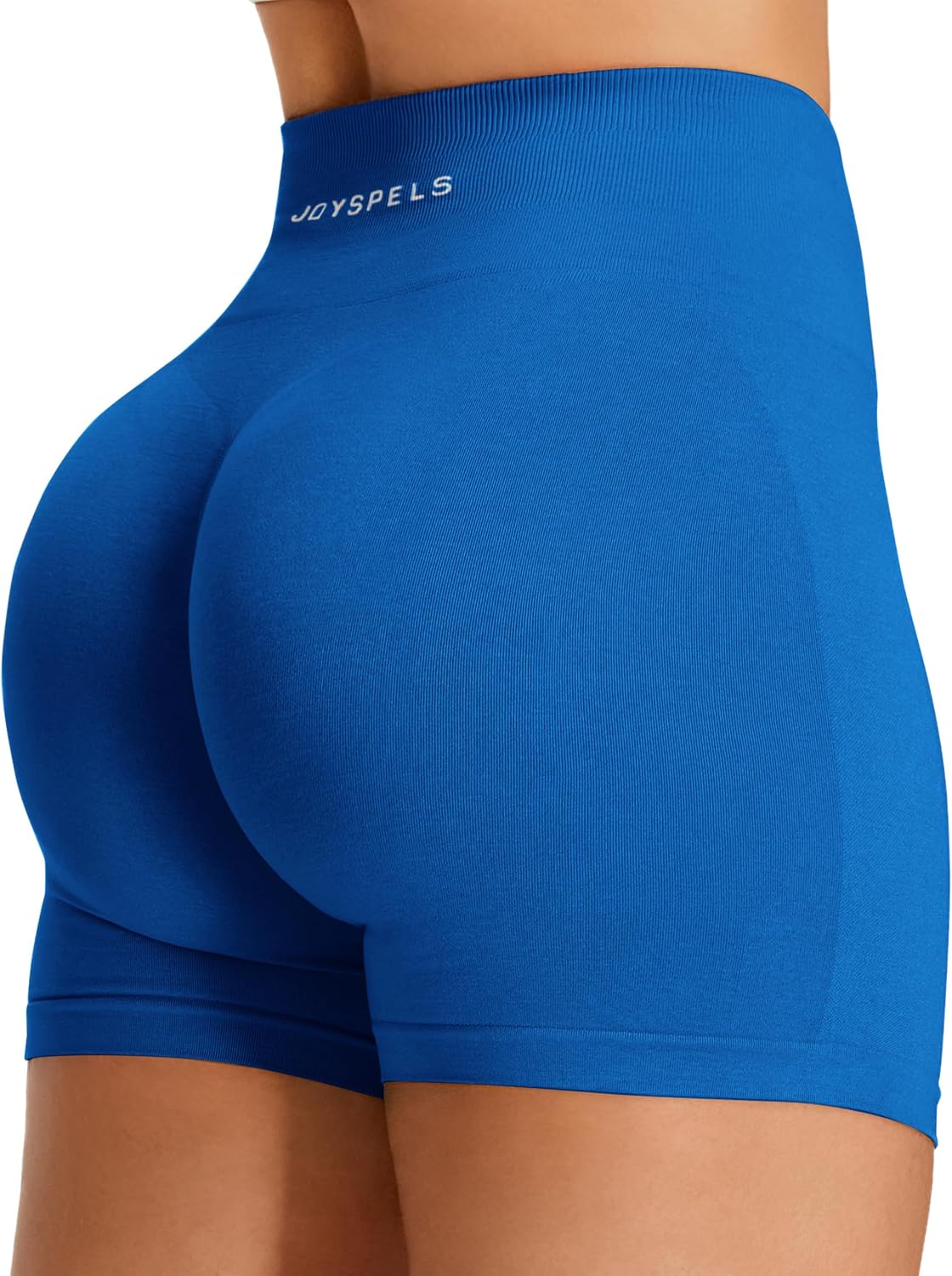 Detalle de JOYSPELS Seamless High Waisted Gym Shorts with Scrunch Bum — UK Fit