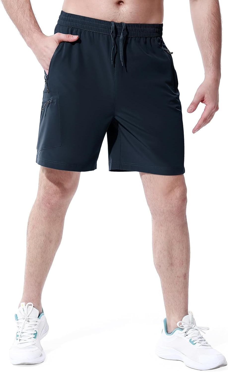 Thumbnail 1 de Rdruko Kurze Hosen Herren – Sport Shorts mit Stretch, 4 Reißverschlusstaschen und Schnell-Trocknung