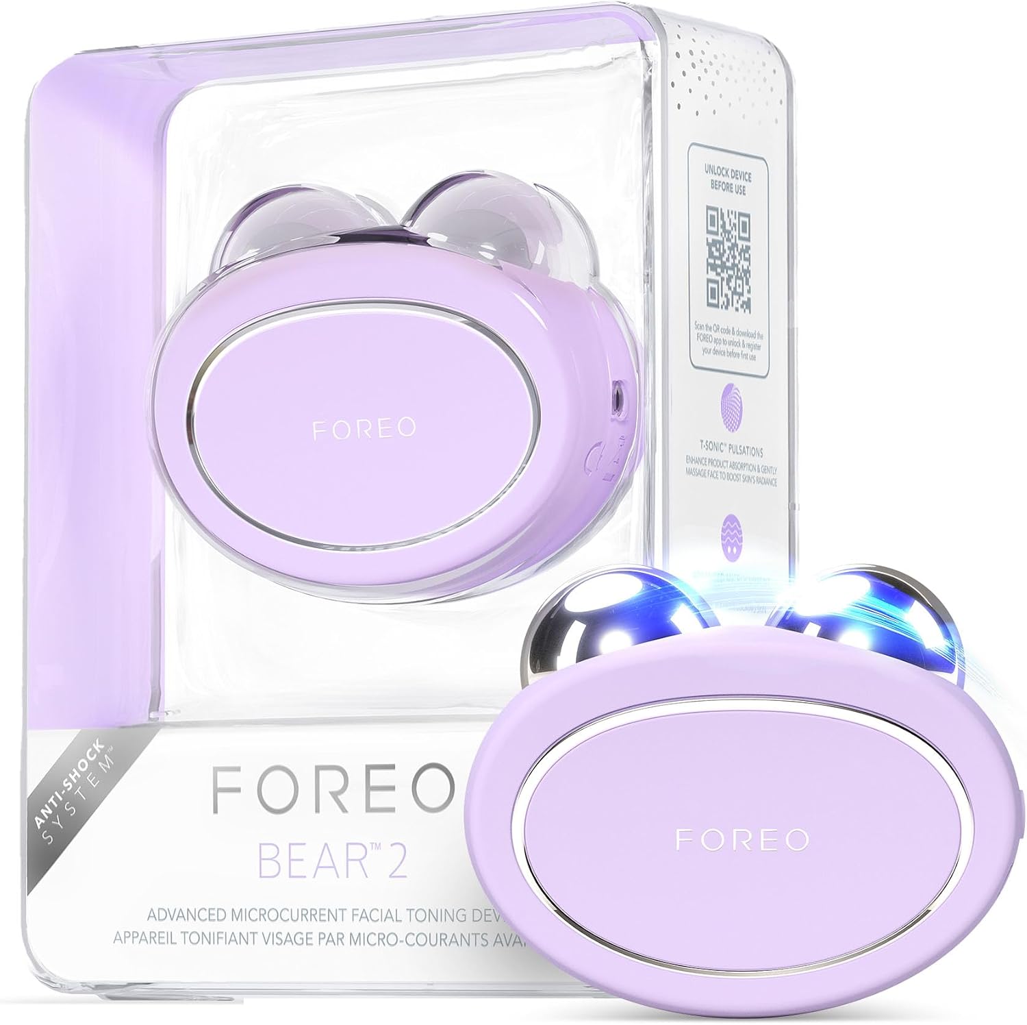 Detalle de FOREO BEAR 2 massaggiatore viso Lavender 45 mm