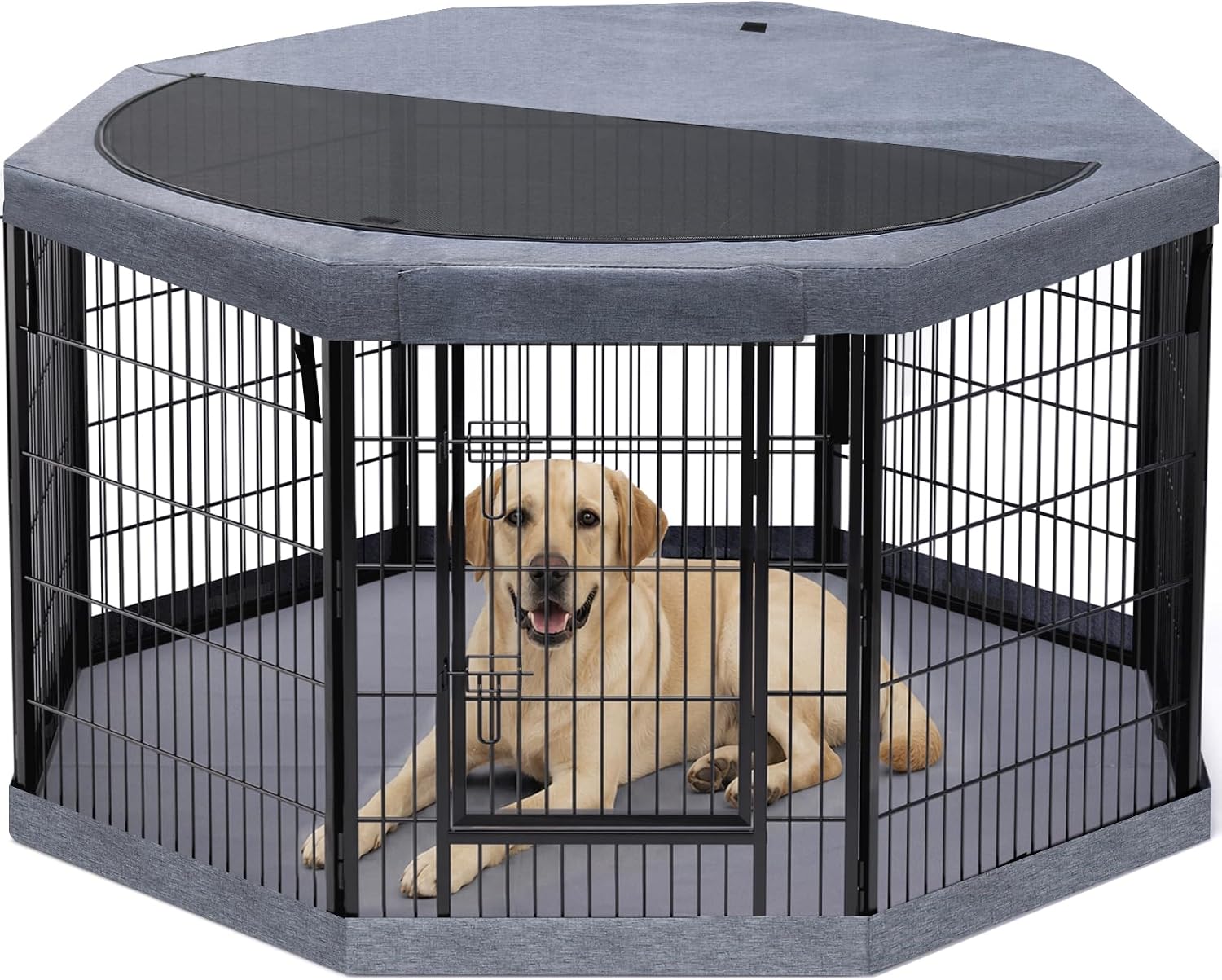 Detalle de PETIME Dog Playpen, 40-Inch Height