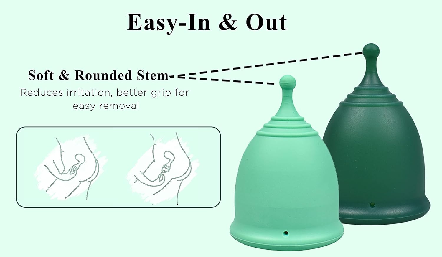 Thumbnail 3 de SHORDY Reusable Menstrual Cups Set of 2 (Large) with Travel Box
