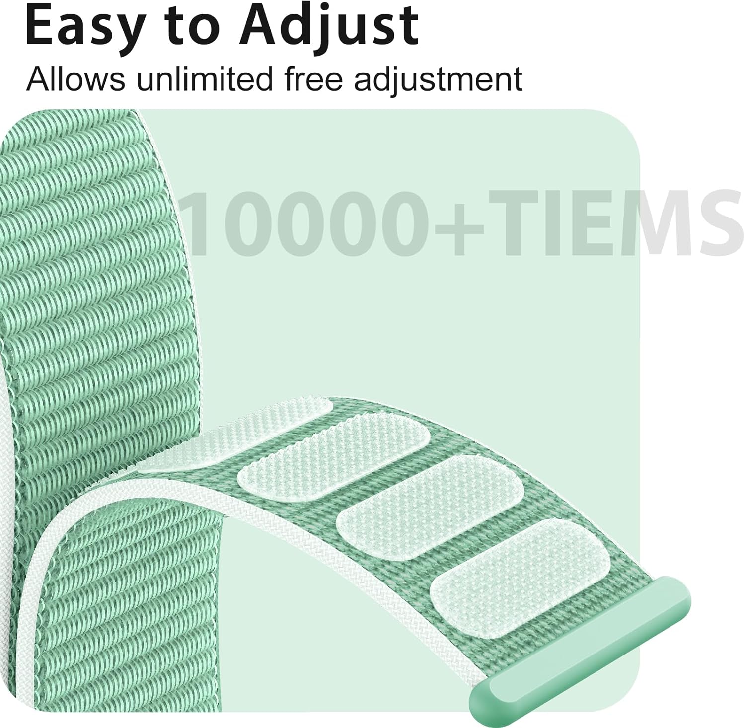 Thumbnail 2 de Higgs Nylon Loop Sport Strap for Apple Watch (40–49mm): Breathable, Easy-Adjust Nylon Band