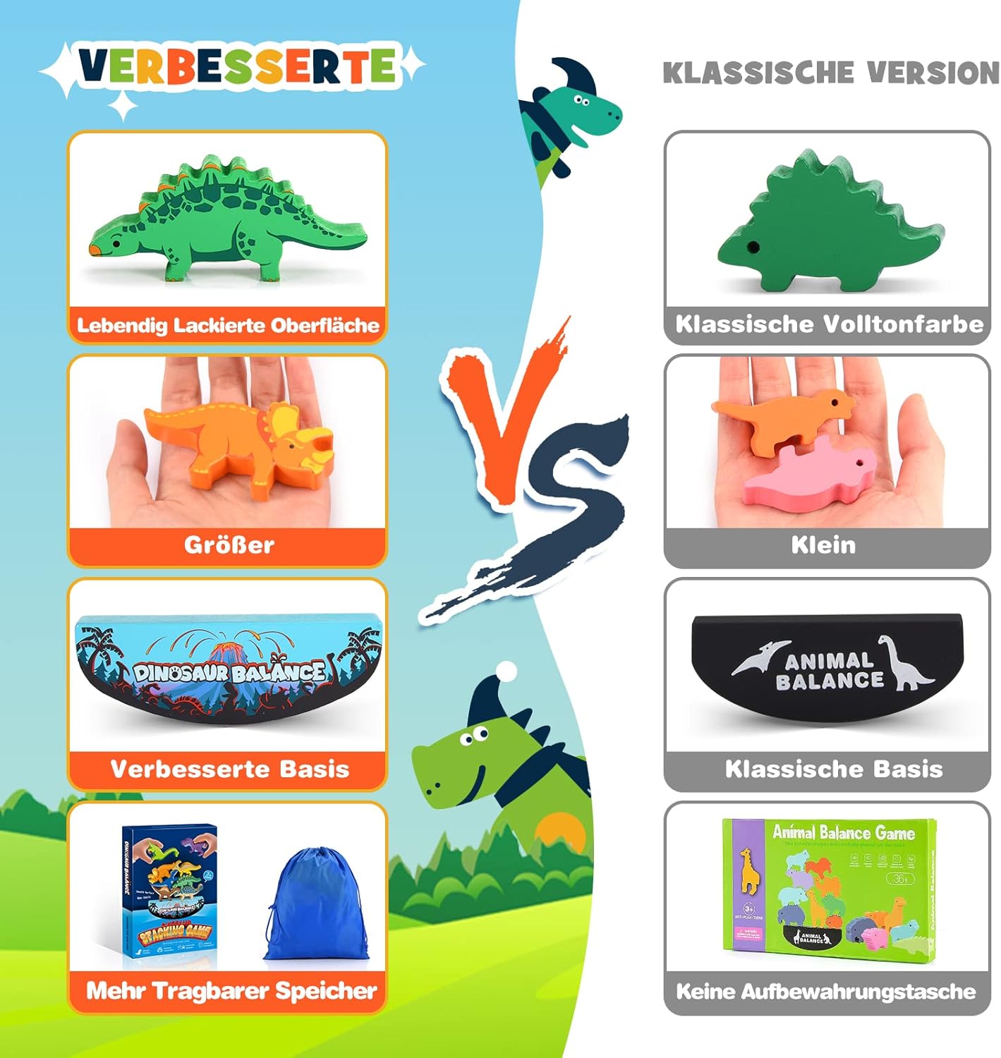 Detalle 2 de DejaNard Dinosaurier-Stapelspielzeug