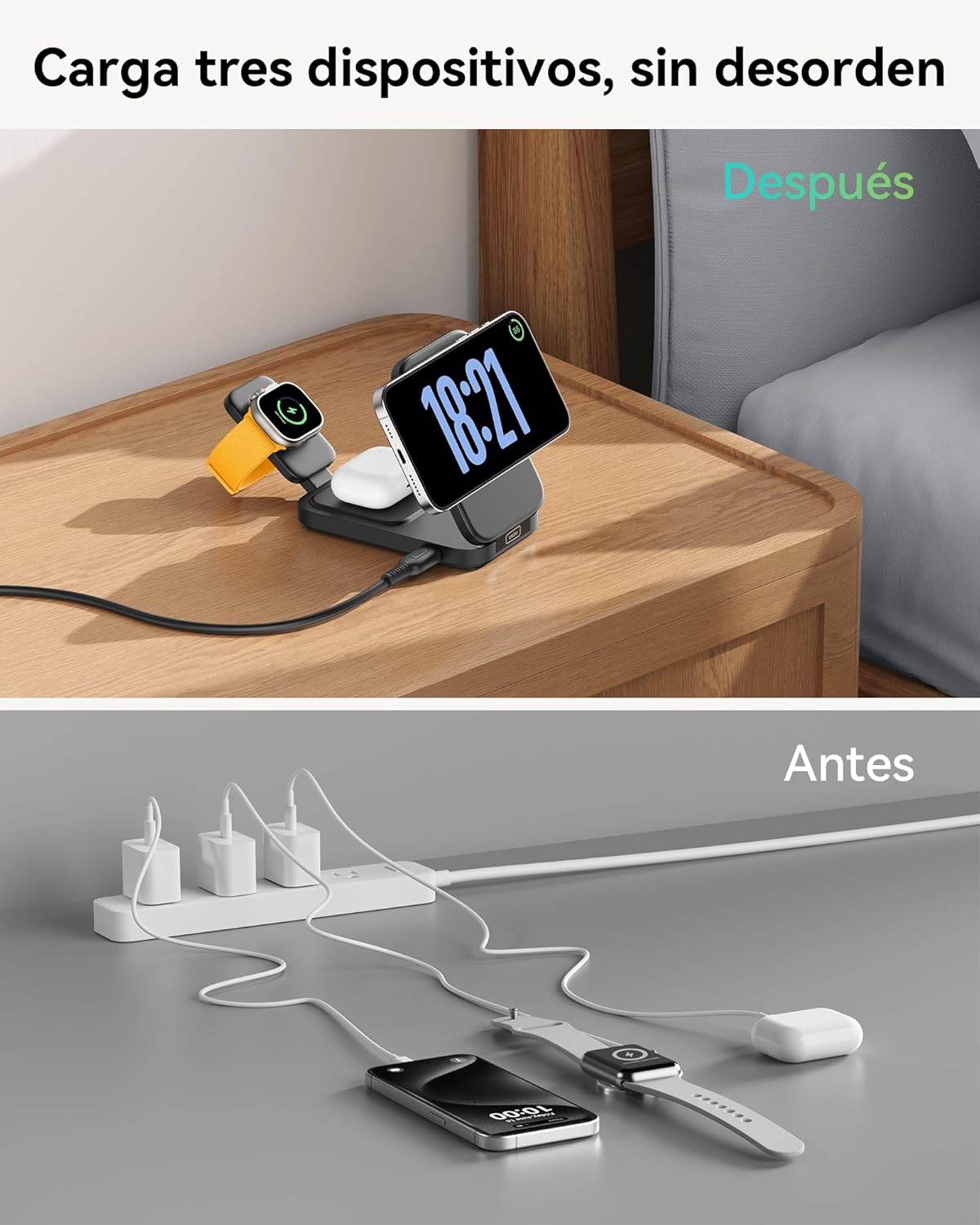 Thumbnail 4 de INIU Cargador Inalámbrico 3 en 1 15W MagSafe