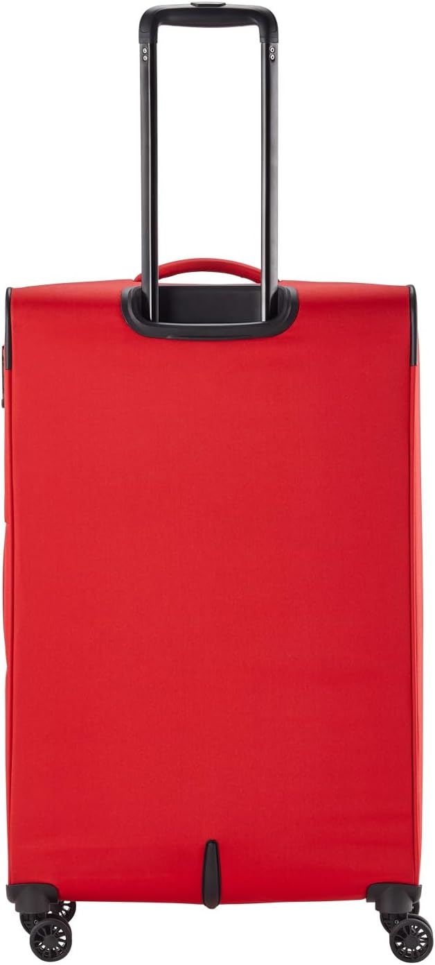 Detalle de Travelite CHIOS Valise à 4 roues taille L – 90 à 97 L, coque souple, rouge
