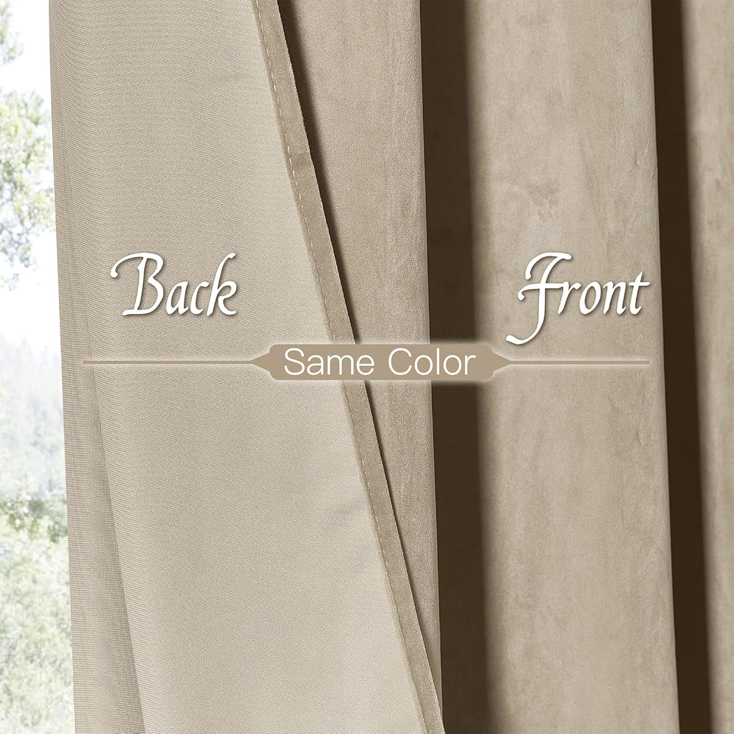 Detalle 2 de RYB HOME Curtains, 108 Inches