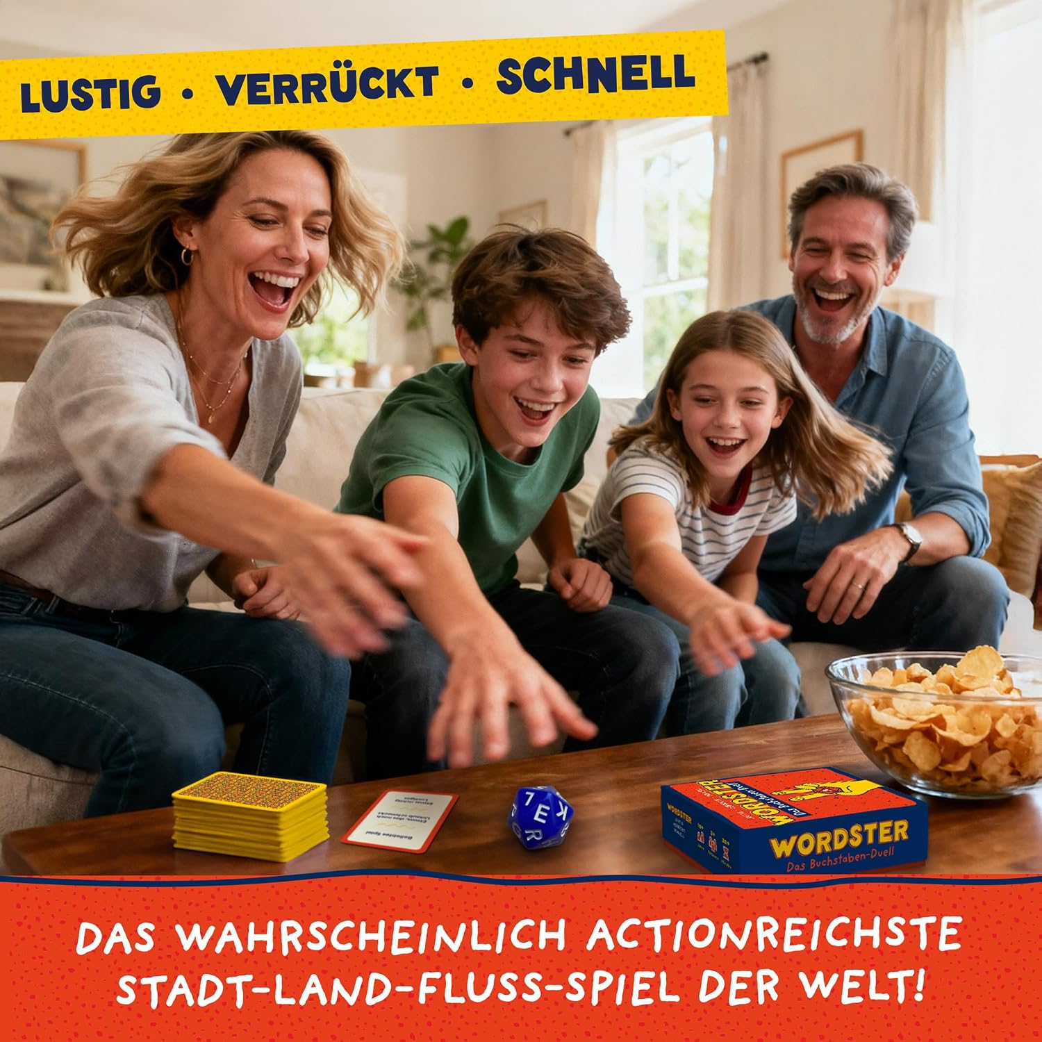 Thumbnail 6 de WORDSTER – Das Buchstaben-Duell: Stadt Land Fluss Kartenspiel für 2 bis 8 Personen ab 10 Jahren