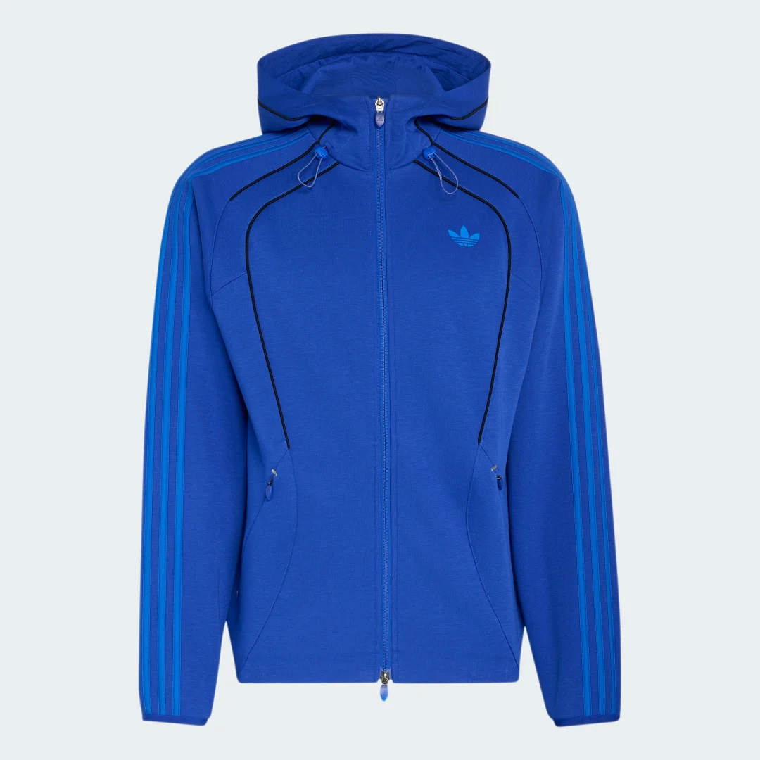 Detalle 2 de Sudadera con capucha Spacer Teamgeist 26 Cutline Fullzip de Adidas — azul