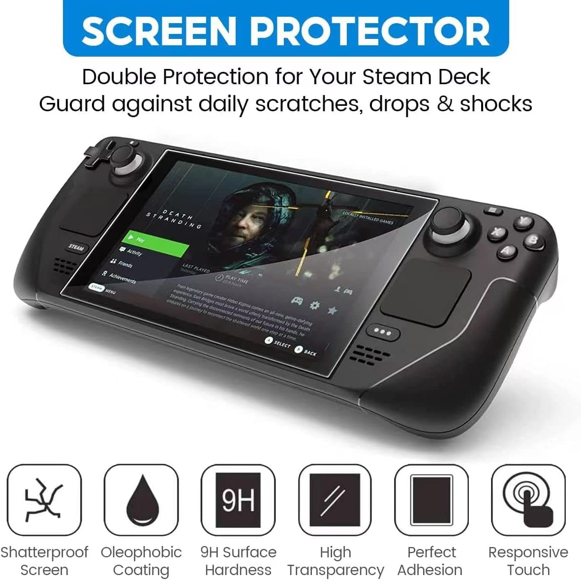 Thumbnail 2 de Txtcu Steam Deck Screen Protector 7 Inch 3-pack