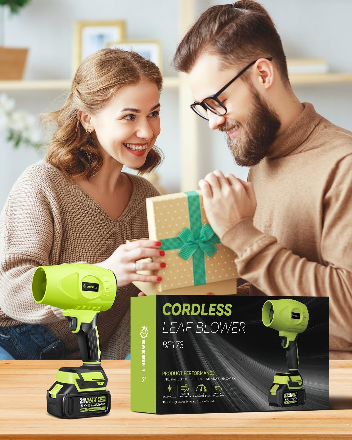 Detalle 2 de Saker Cordless Leaf Blower 180,000 RPM