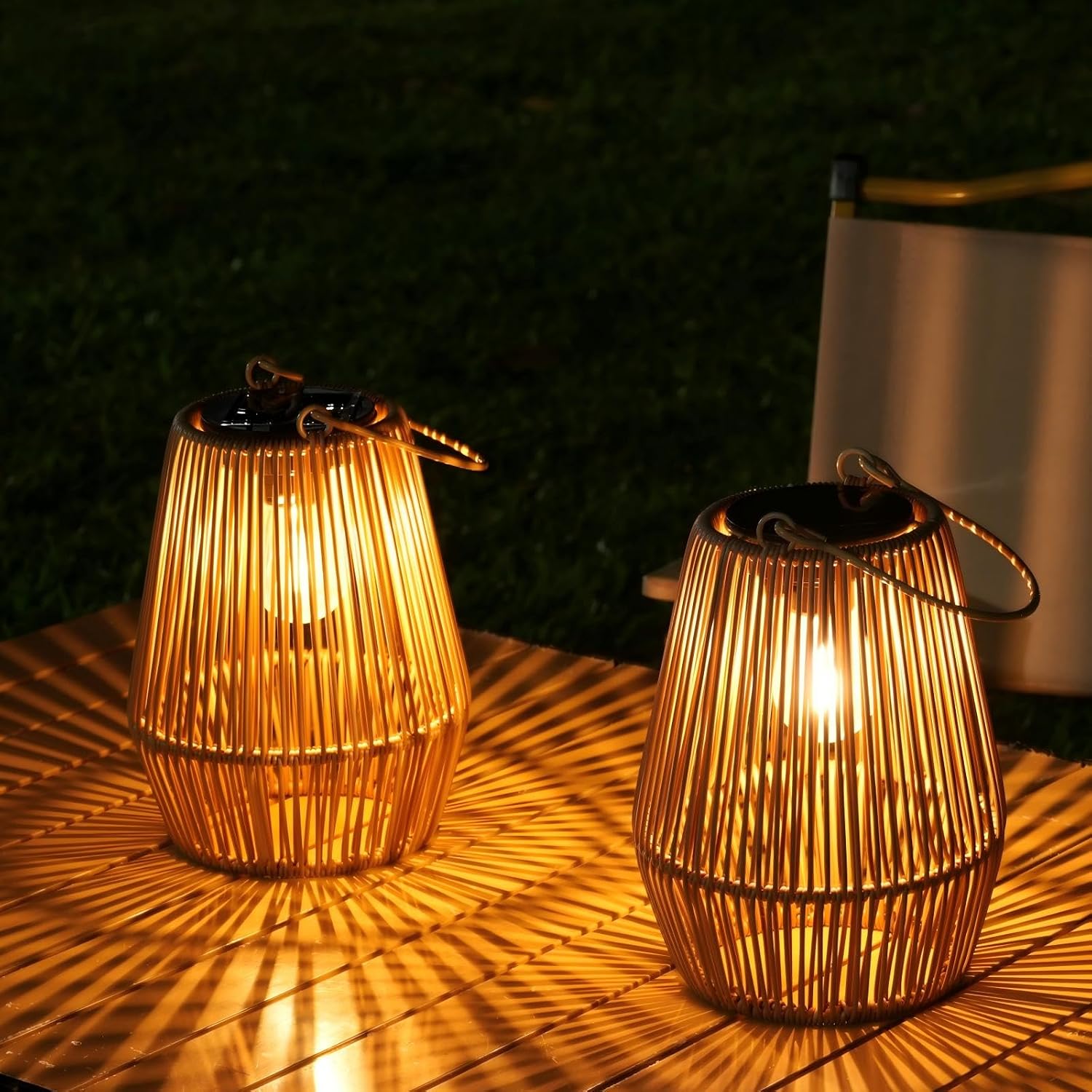 Imagen de KagoLing Solar Lights Outdoor Garden Vintage Lanterns en OfertitasTOP