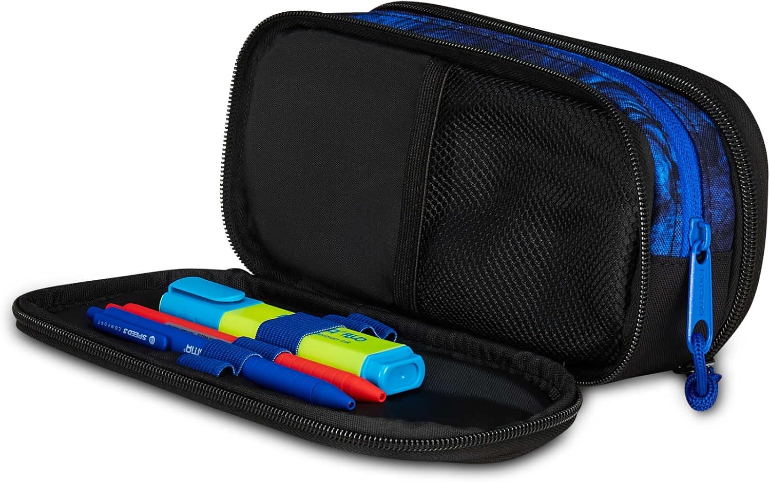 Thumbnail 5 de Mitama Trousse Zipack Bleu – Porte-stylo triple compartiment avec accessoires dédiés, 22 x 11 x 7,5 cm