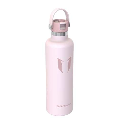 Detalle de Super Sparrow Sparrow Trinkflasche Edelstahl 1L – FlipFlow mit Strohhalm