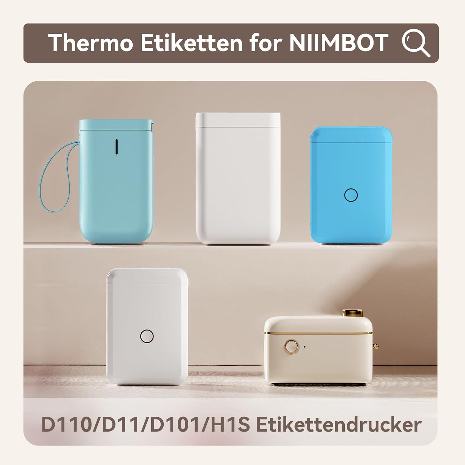 Thumbnail 5 de NIIMBOT lot de 3 rouleaux d’étiquettes autocollantes 12 x 40 mm en papier thermique (compatibles D110/D11/D101, vert)