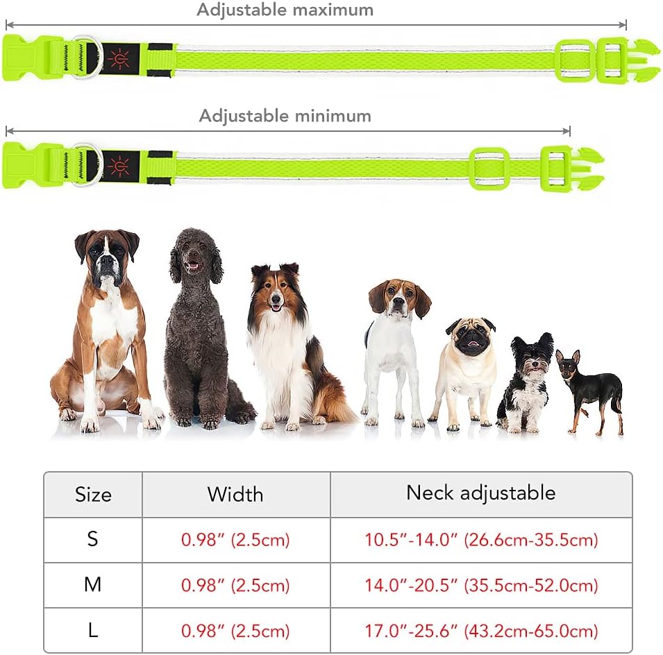 Detalle 2 de YFbrite Leuchtendes Hundehalsband L