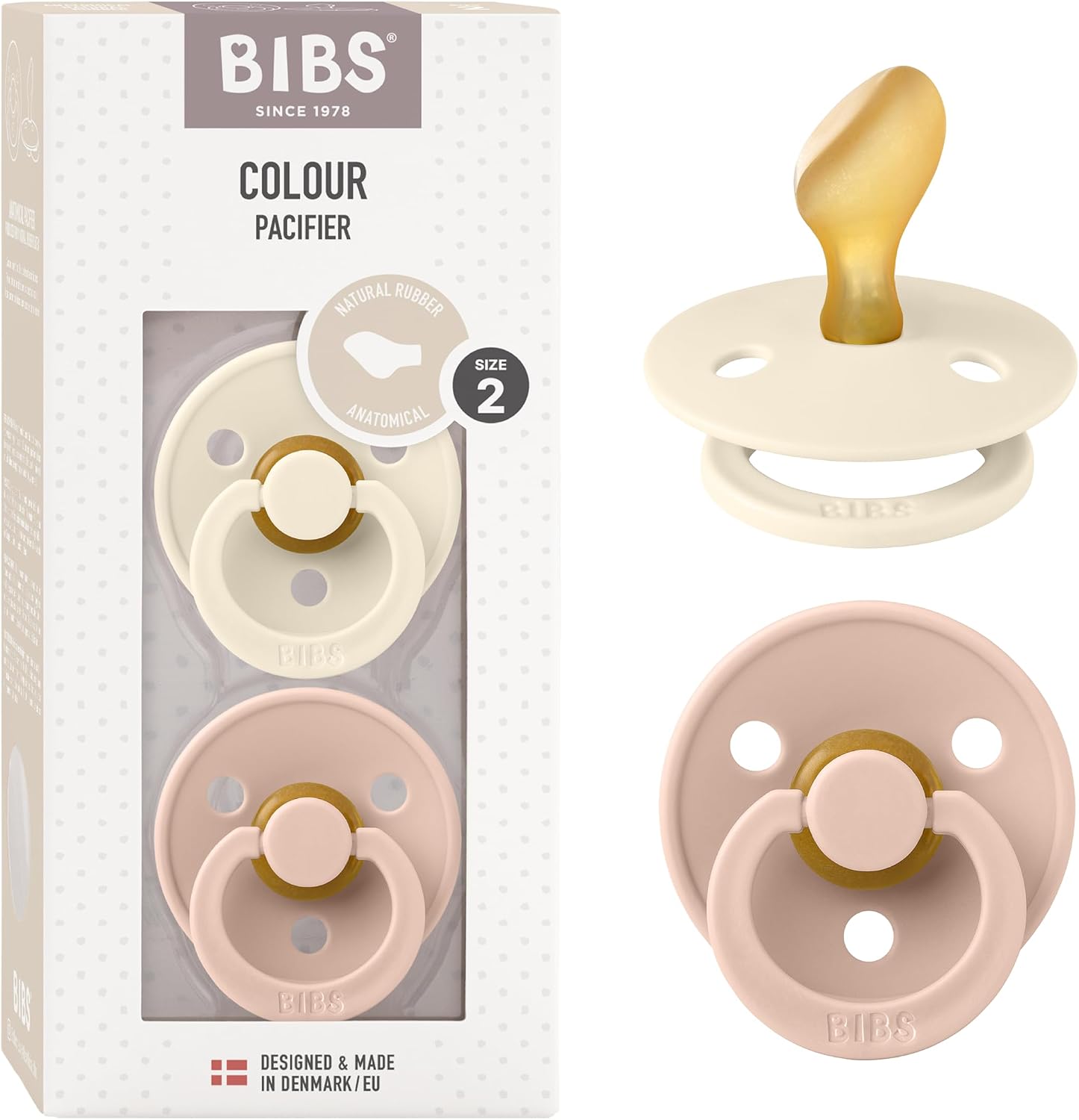 Detalle de BIBS Colour Anatomical Soother 6–18 months